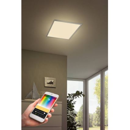 Eglo - Iluminação de teto LED RGB com regulação TURCONA-C LED/20W/230V + comando