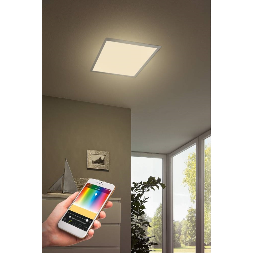 Eglo - Iluminação de teto LED RGB com regulação TURCONA-C LED/20W/230V + comando