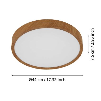 Eglo - Luz de teto LED LED/33,5W/230V