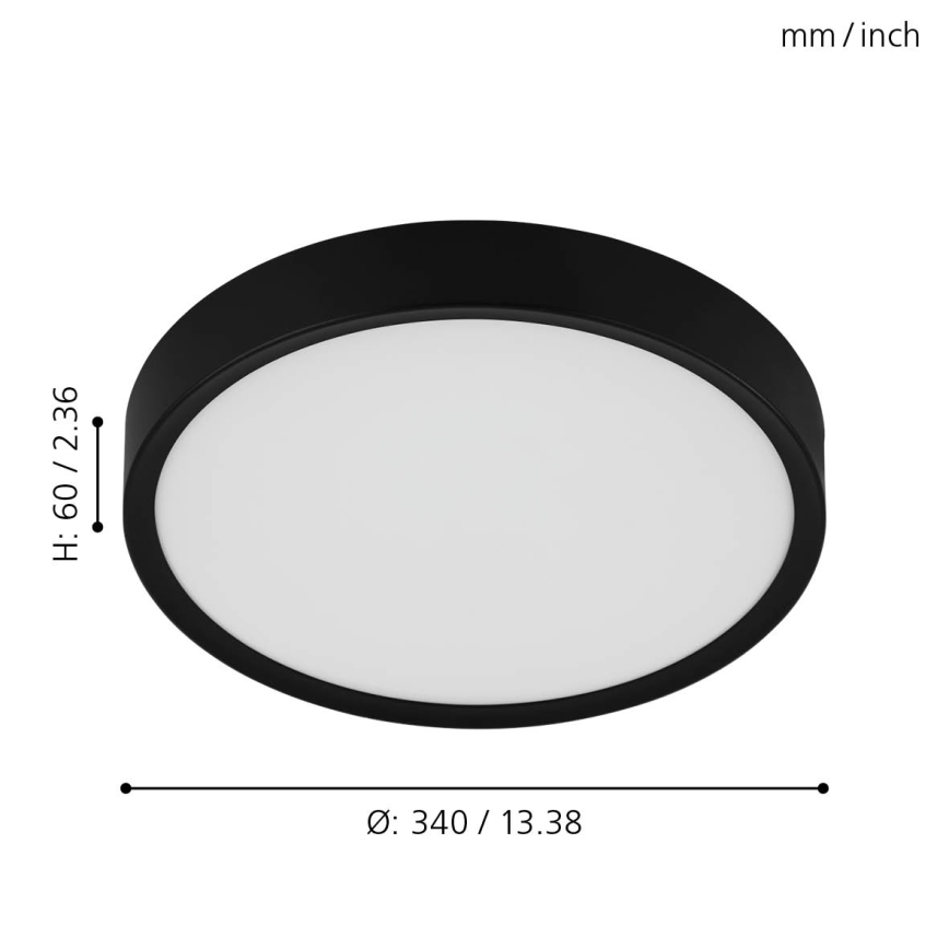 Eglo - Luz de teto LED LED/16,8W/230V