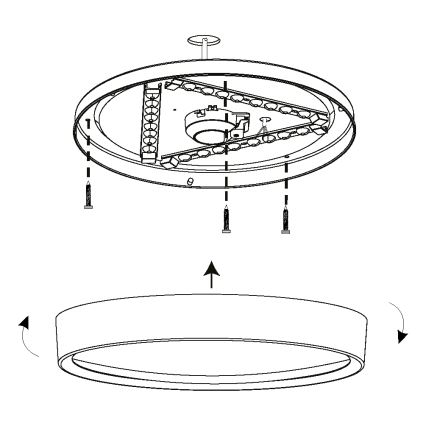 Eglo - Luz de teto LED LED/16,8W/230V