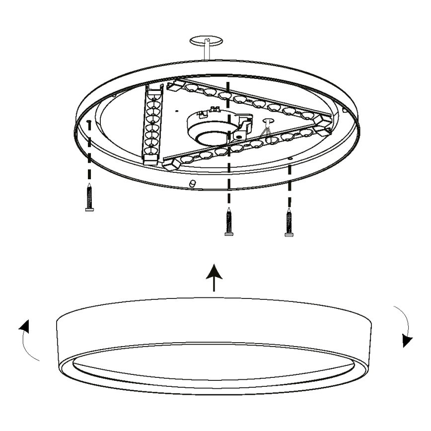 Eglo - Luz de teto LED LED/16,8W/230V