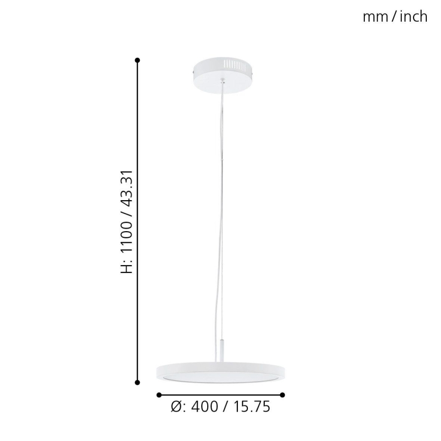 Eglo - Candelabro suspenso LED RGB com regulação CERIGNOLA-C LED/21W/230V + CR