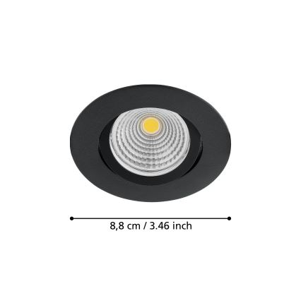 Eglo - Iluminação de teto embutida LED com regulação LED/6W/230V