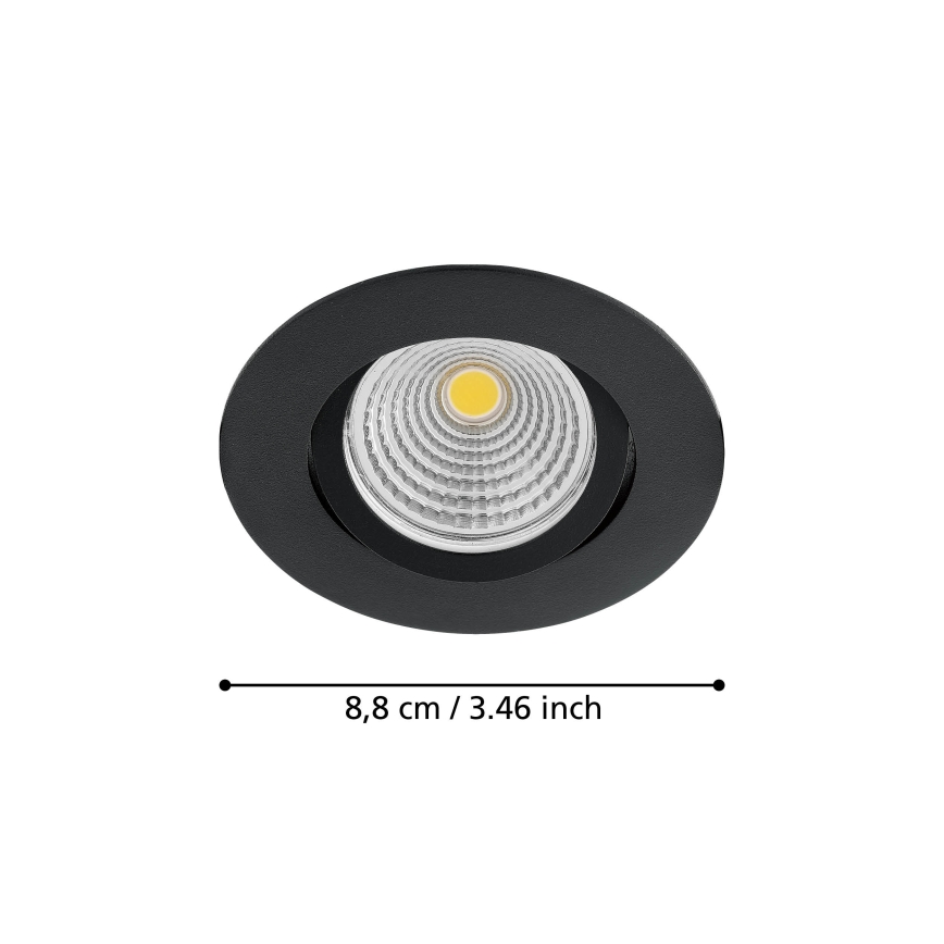 Eglo - Iluminação de teto embutida LED com regulação LED/6W/230V