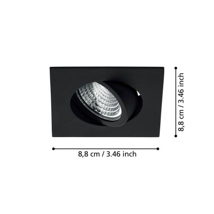 Eglo - Foco de encastrar LED com regulação LED/6W/230V