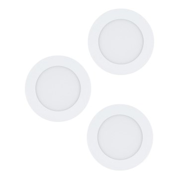 Eglo 98631 - Conjunto de 3 luminárias LED embutidas FUEVA 3xLED/5W/230V Ø 12 cm