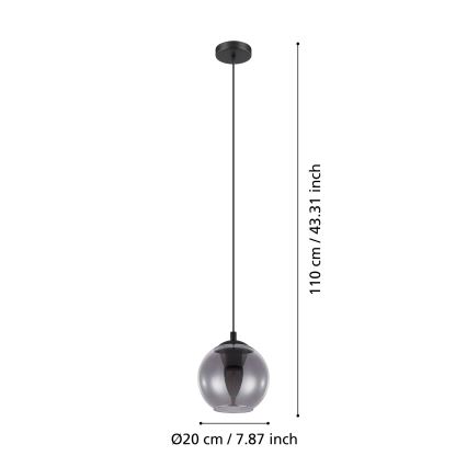 Eglo - Candelabro num fio 1xE27/40W/230V