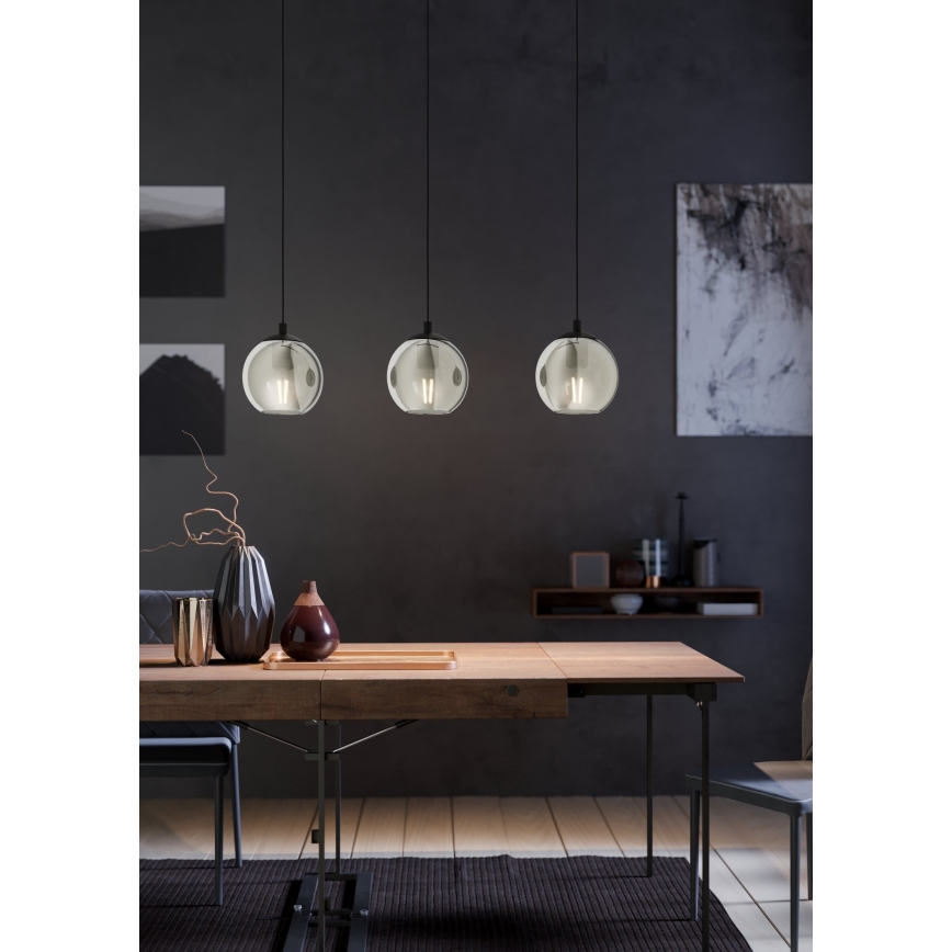 Eglo - Candelabro num fio 3xE27/40W/230V