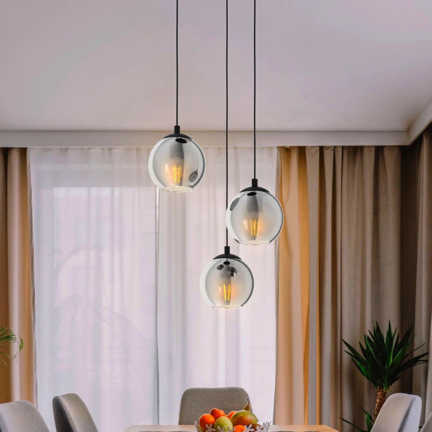 Eglo 98653 - Candelabro num fio ARISCANI 3xE27/40W/230V