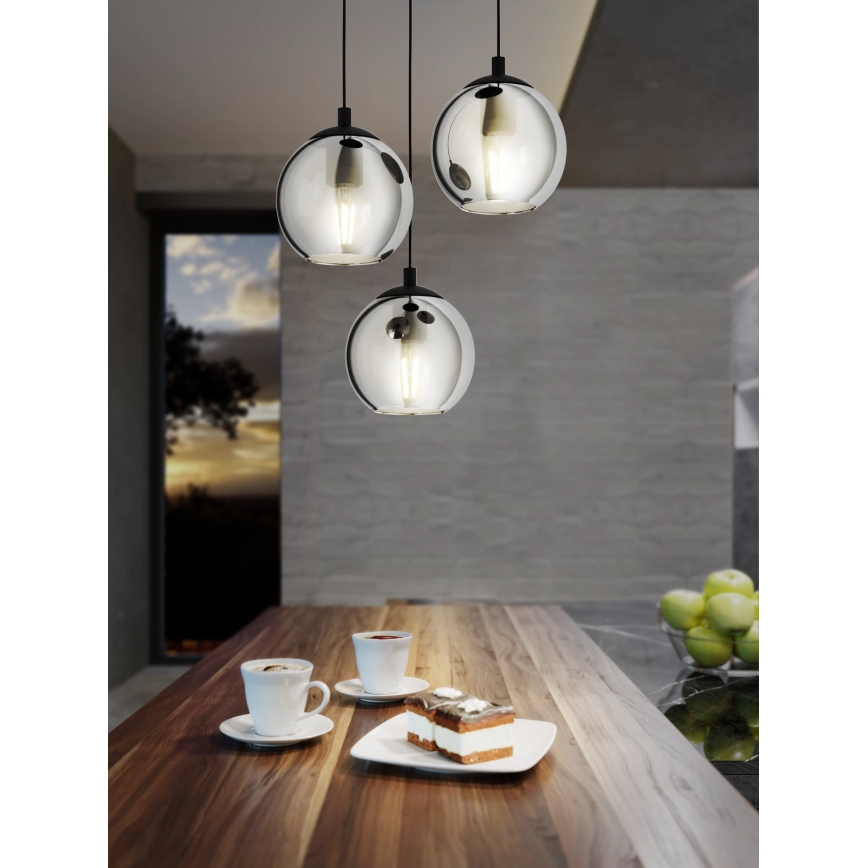 Eglo 98653 - Candelabro num fio ARISCANI 3xE27/40W/230V