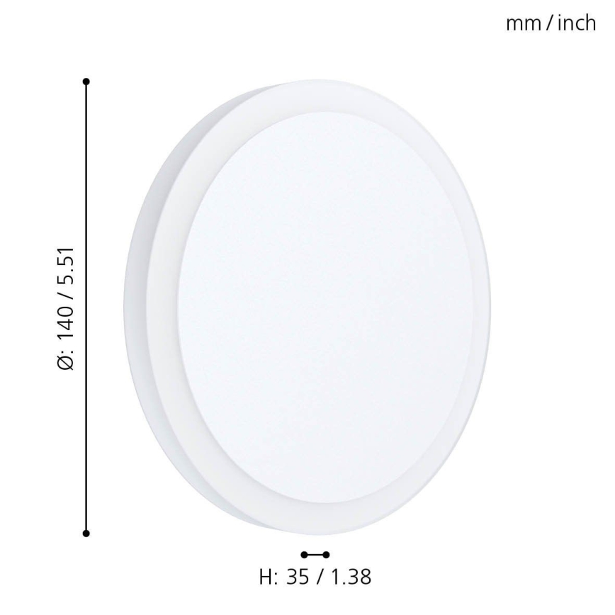 Eglo - Luz de teto LED LED/5,4W/230V