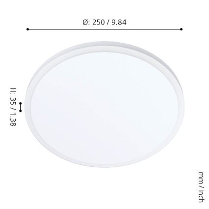 Eglo - Luz de teto LED LED/11,4W/230V