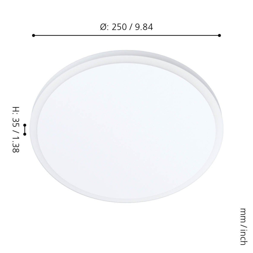 Eglo - Luz de teto LED LED/11,4W/230V