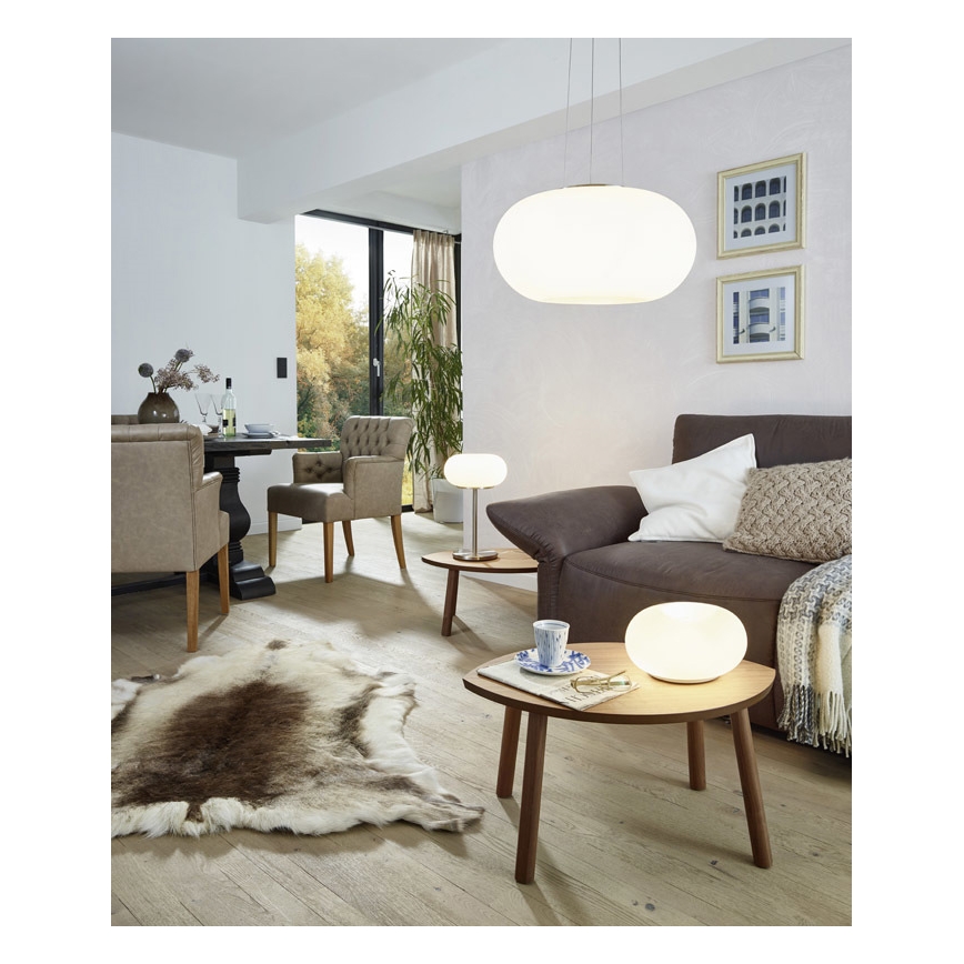 Eglo - Candeeiro de mesa LED RGB com regulação OPTICA-C LED/16W/230V diâmetro 27,5 cm
