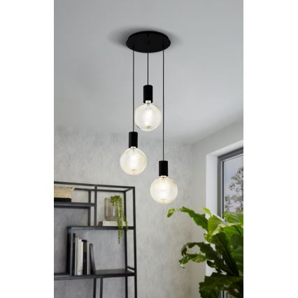 Eglo - Candelabro num fio 3xE27/40W/230V