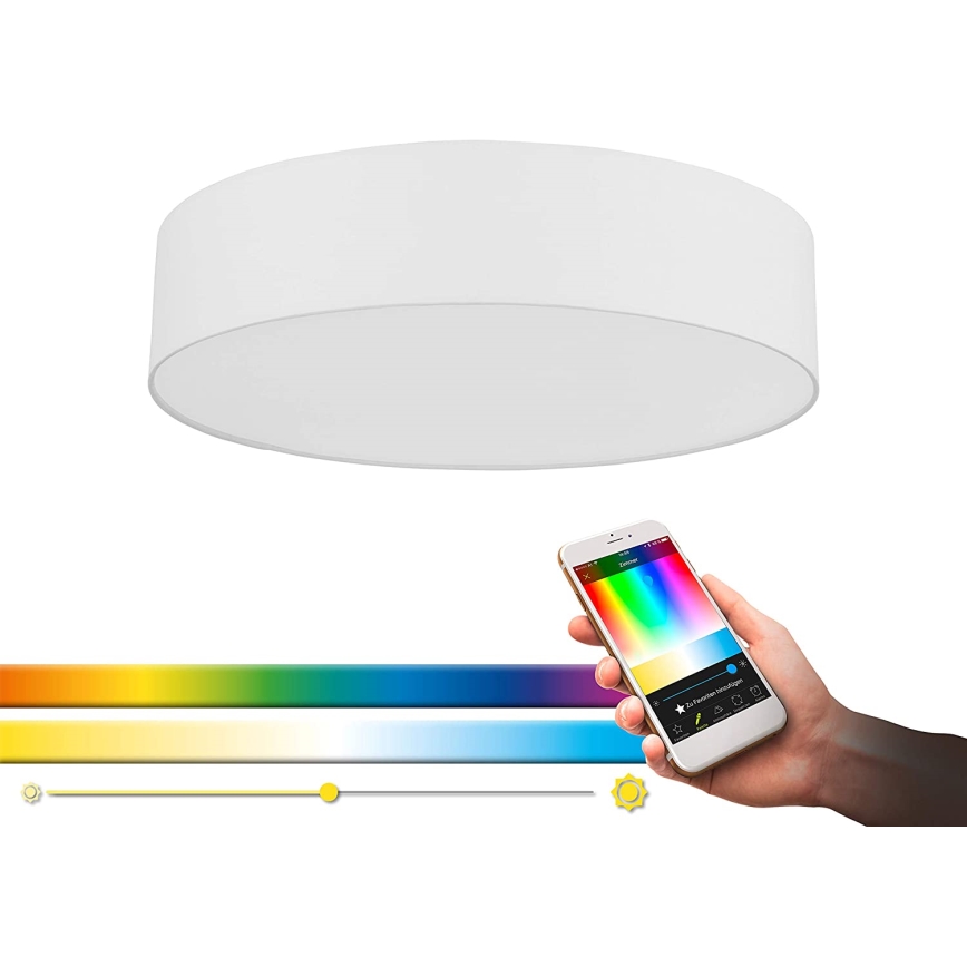 Eglo - Iluminação de teto LED RGB com regulação ROMAO-C LED/33W/230V + CR