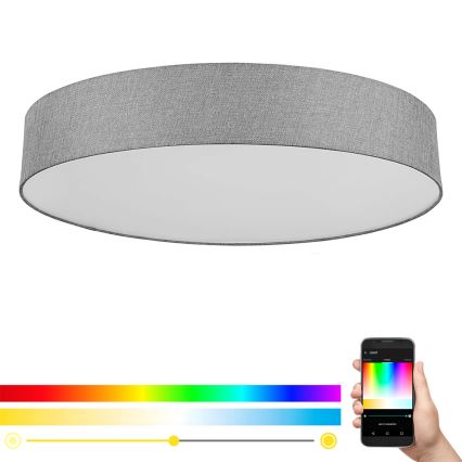 Eglo - Iluminação de teto LED RGBW com regulação ROMAO-C LED/45W/230V + comando