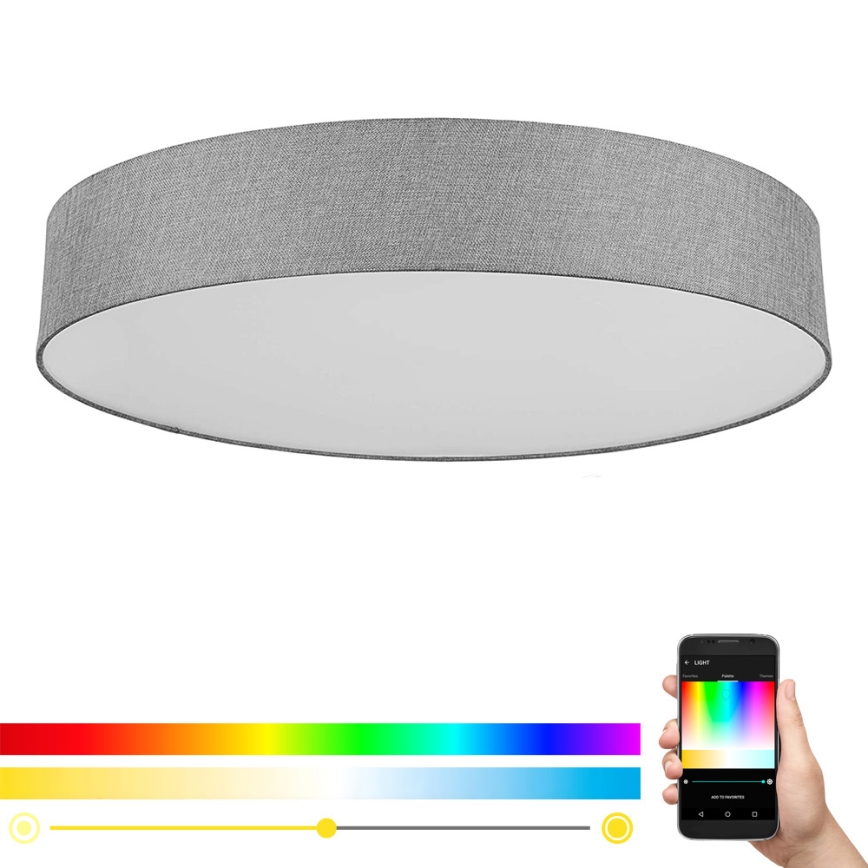 Eglo - Iluminação de teto LED RGBW com regulação ROMAO-C LED/45W/230V + comando