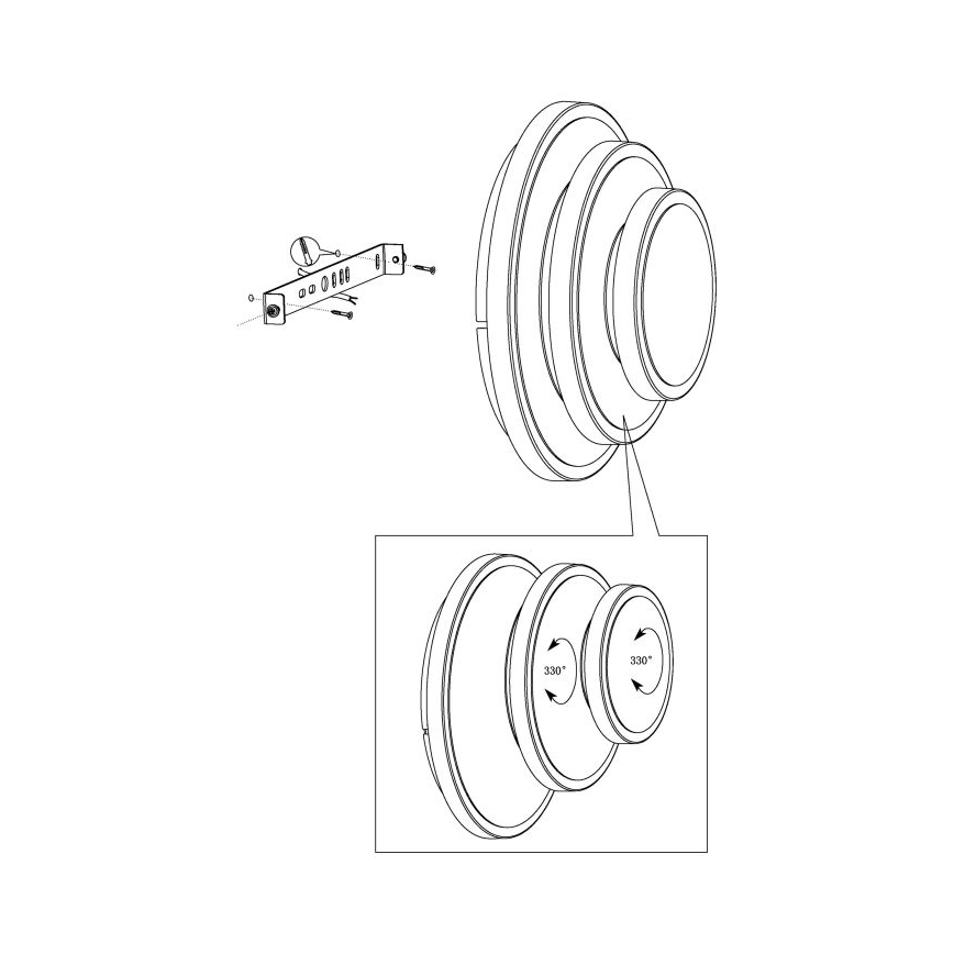 Eglo - Luz de teto LED LED/11,4W/230V + LED/8,6W + LED/5,4W