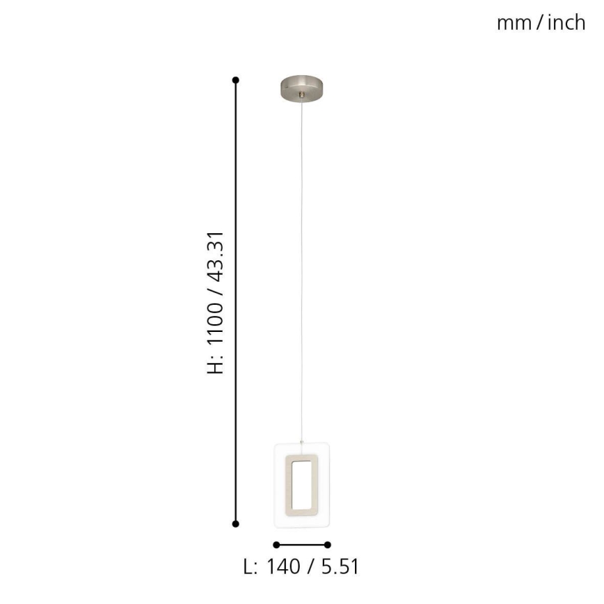 Eglo - Candelabro num fio LED LED/5,4W/230V