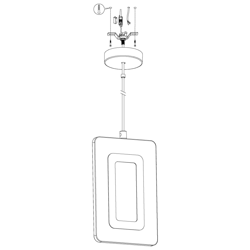 Eglo - Candelabro num fio LED LED/5,4W/230V