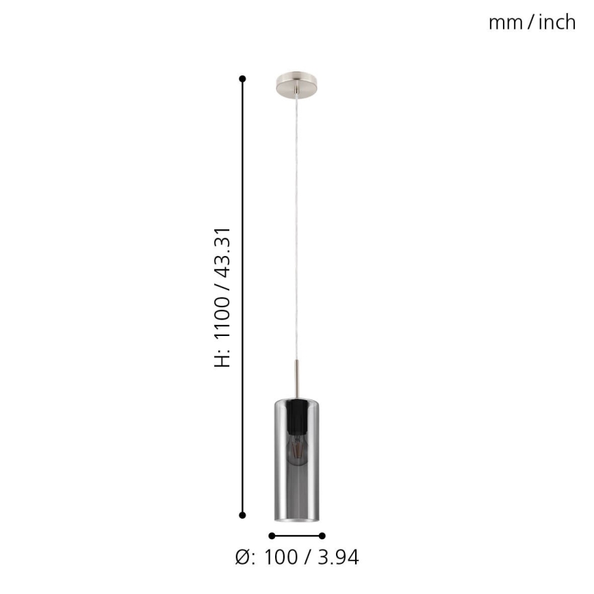Eglo - Candelabro suspenso 1xE27/15W/230V