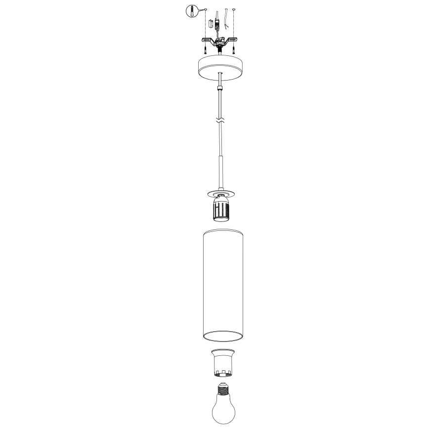 Eglo - Candelabro suspenso 1xE27/15W/230V
