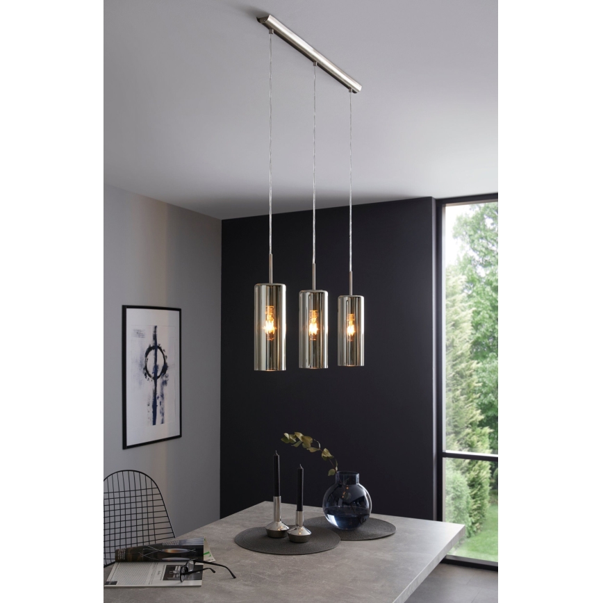 Eglo - Candelabro num fio 3xE27/15W/230V