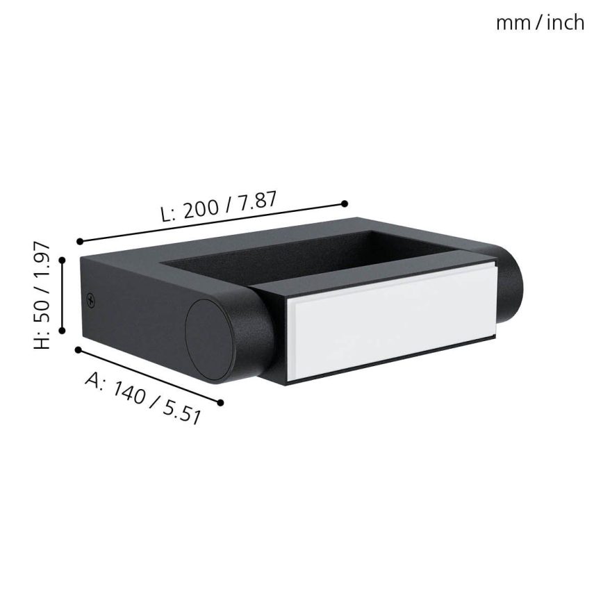 Eglo - Luz de parede LED de exterior LED/4,8W/230V IP44