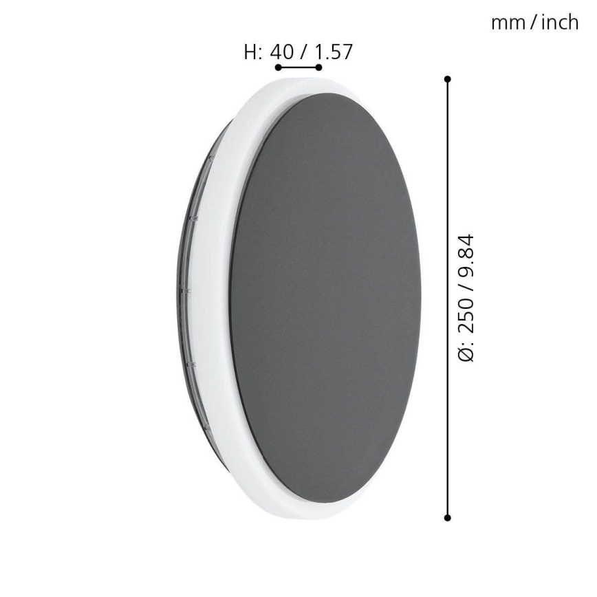 Eglo - Iluminação de parede exterior LED LED/11,5W/230V IP44