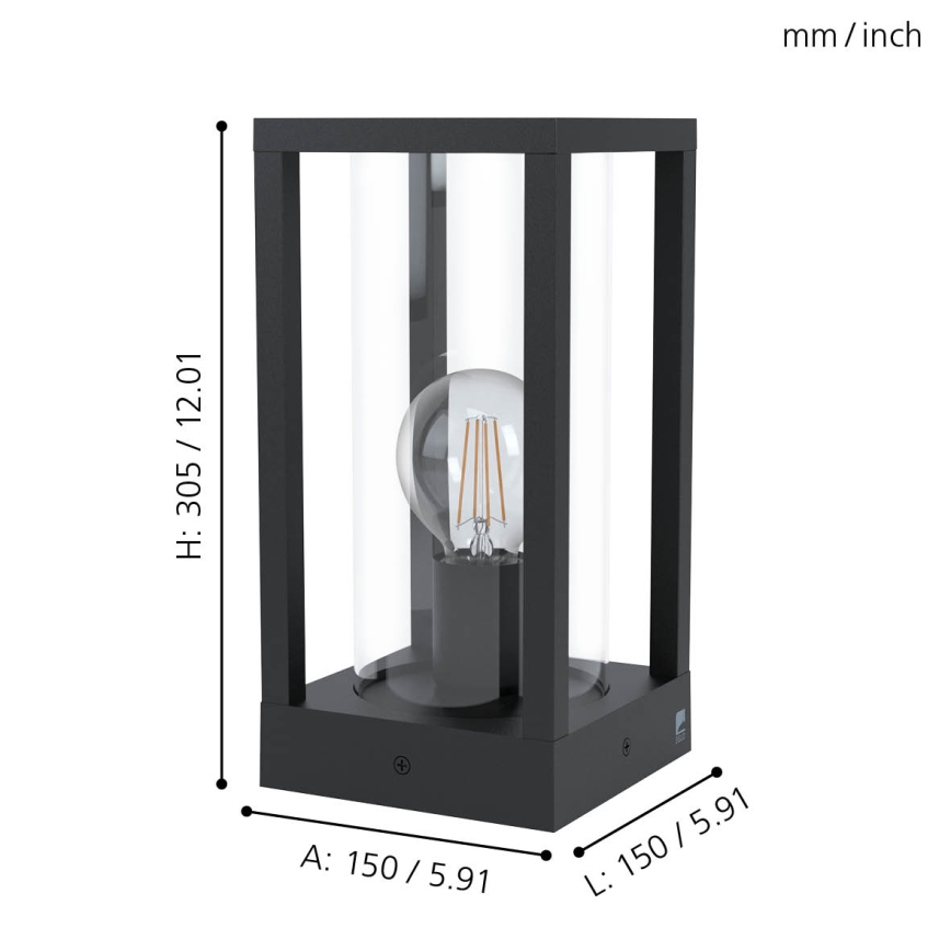Eglo - Candeeiro de exterior 1xE27/40W/230V IP54