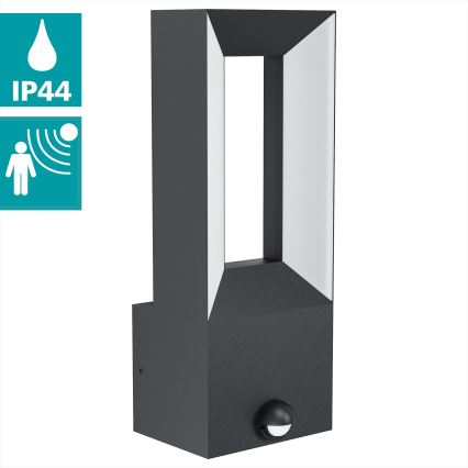 Eglo - Iluminação exterior LED com sensor 2xLED/5W/230V IP44