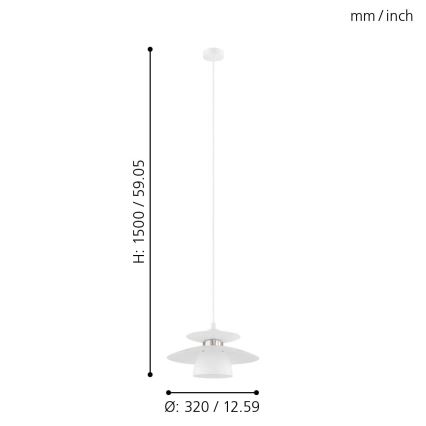 Eglo - Candelabro num fio 1xE27/40W/230V