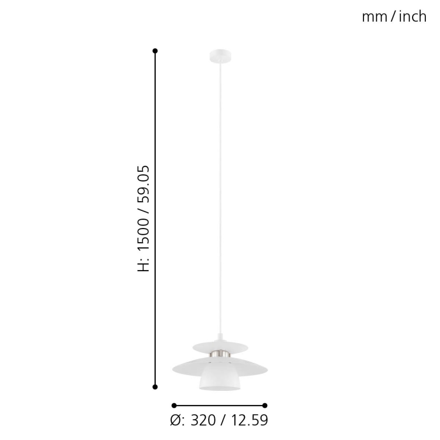 Eglo - Candelabro num fio 1xE27/40W/230V