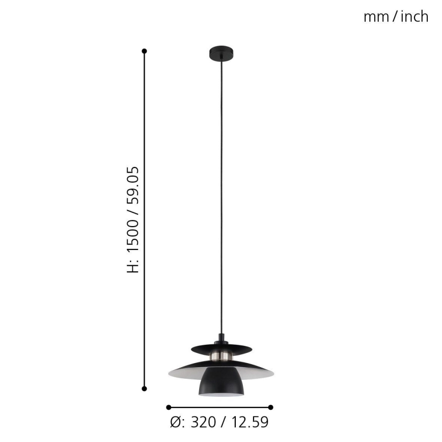 Eglo - Candelabro num fio 1xE27/40W/230V