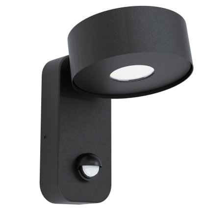 Eglo - Luz de parede exterior com sensor LED LED/6W/230V IP44