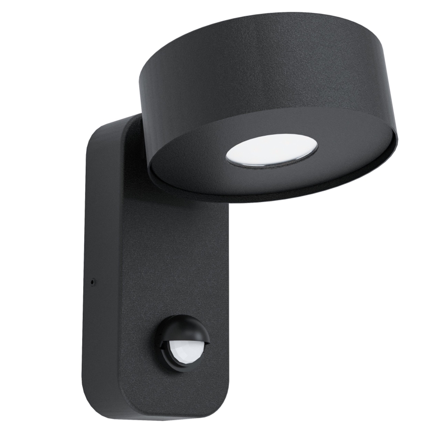 Eglo - Luz de parede exterior com sensor LED LED/6W/230V IP44