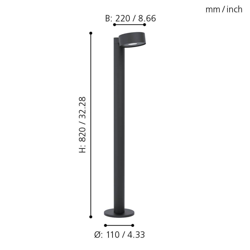 Eglo - Lâmpada LED Exterior LED/6W/230V IP44