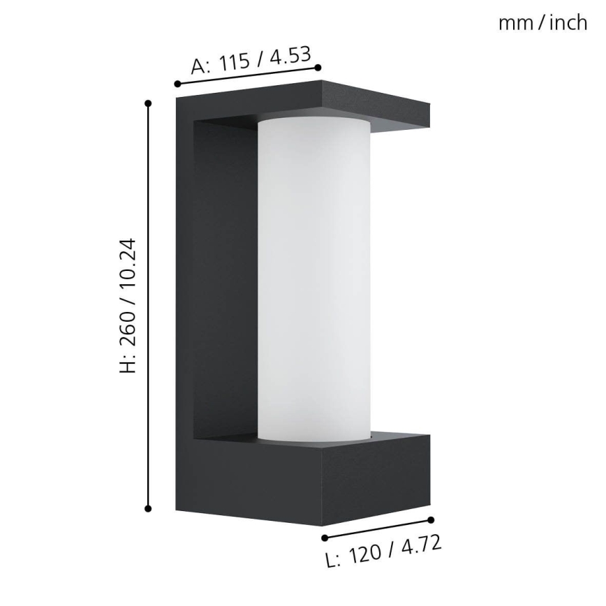 Eglo - Luz de parede LED de exterior LED/6W/230V IP44