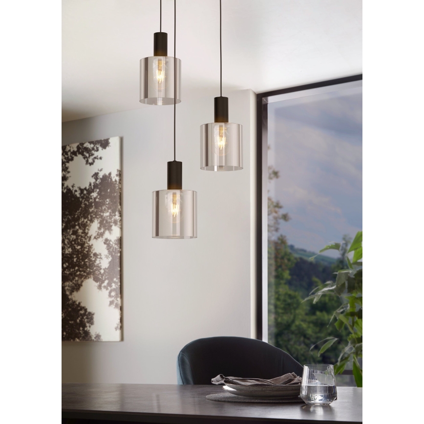 Eglo - Candelabro num fio 3xE27/40W/230V