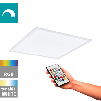Eglo - Iluminação de teto RGBW com regulação LED/32,5W/230V 2700-6500K 60x60 cm + controlo remoto