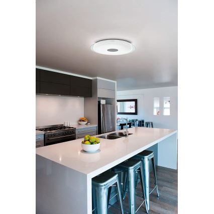 Eglo - Iluminação de teto LED RGB com regulação LANCIANO-C LED/53W/230V + CR