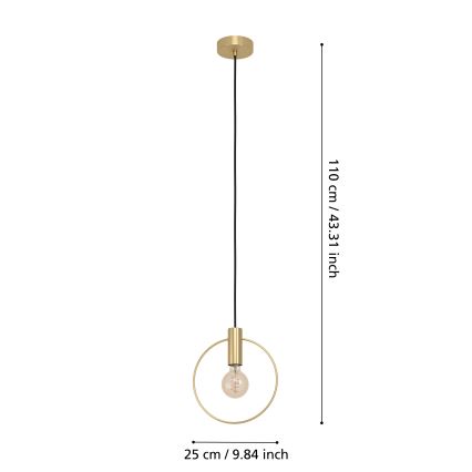 Eglo - Candelabro suspenso 1xE27/40W/230V