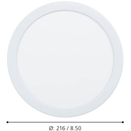 Eglo - Iluminação embutida de casa de banho LED com regulação LED/16,5W/230V IP44 ZigBee