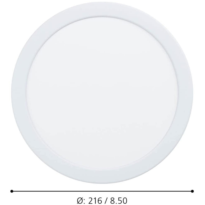 Eglo - Iluminação embutida de casa de banho LED com regulação LED/16,5W/230V IP44 ZigBee
