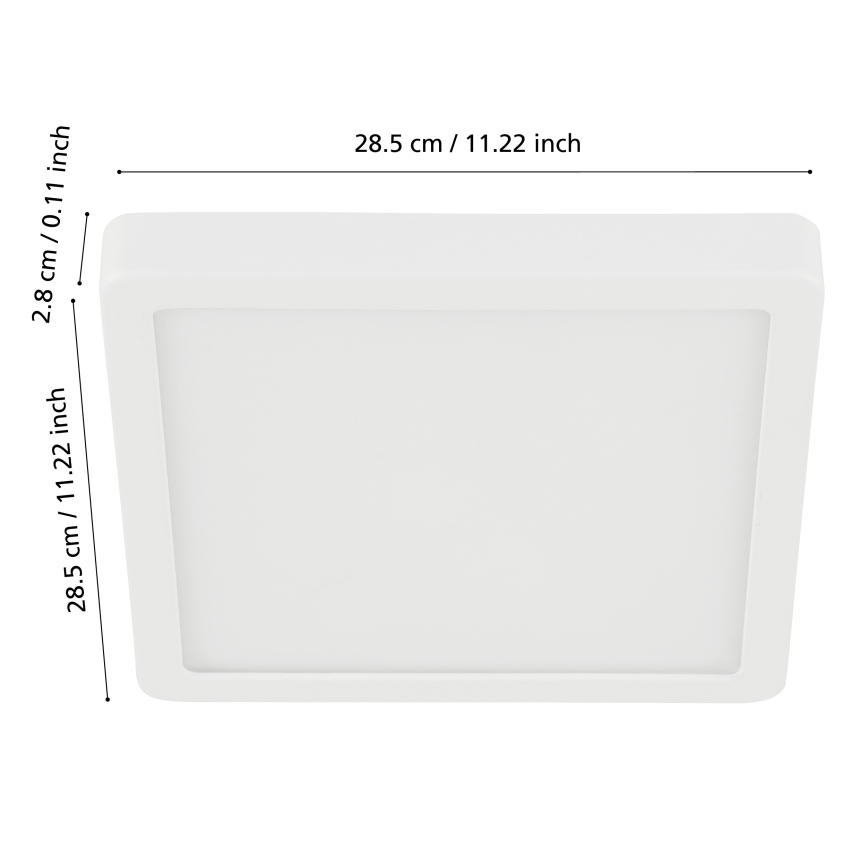 Eglo - Iluminação de teto de casa de banho LED com regulação LED/19,5W/230V 2700-6500K IP44 ZigBee