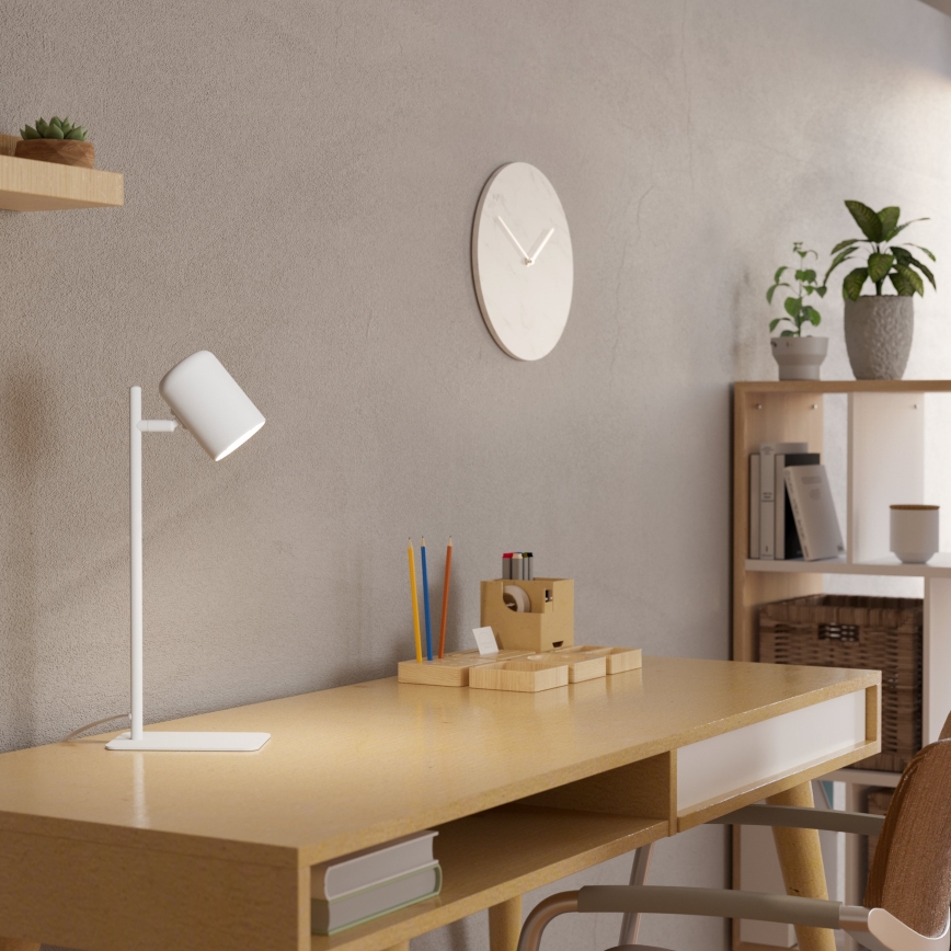 Eglo - Candeeiro de mesa LED 1xGU10/4,5W/230V branco