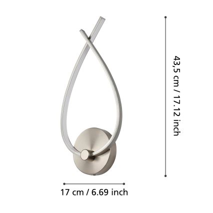 Eglo - Iluminação de parede LED LED/10W/230V