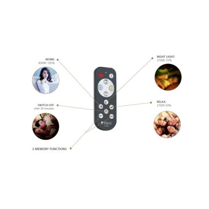 Eglo - Plafon LED dimmerizável LED/18W/230V + comando à distância